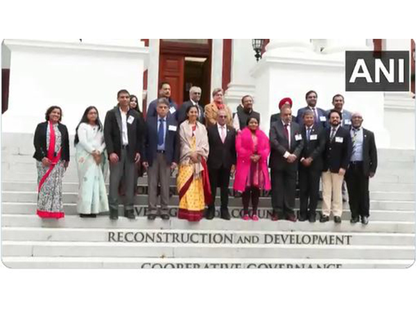All-party delegation during their visit to Parliament of South Africa(Photo/ANI)