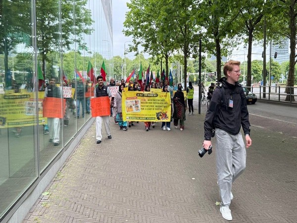 Baloch National Movement holds protest outside Pakistan Embassy in The Hague (Image Credit: Baloch National Movement)
