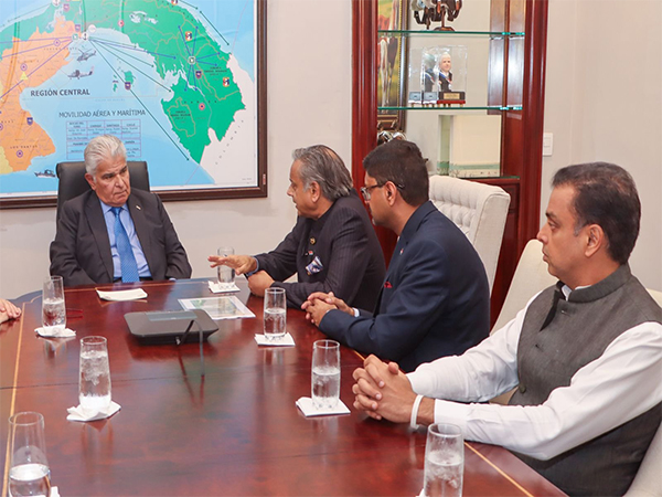 Shashi Tharoor-led delegations meets Panama President José Raúl Mulino (Photo/Panama President Office)