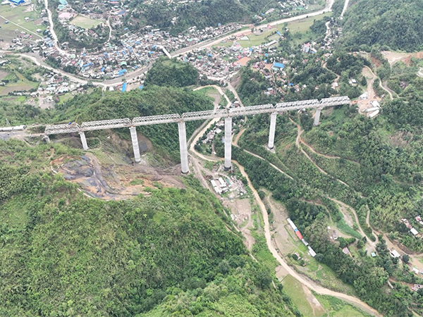 World's tallest pier bridge at Noney in Manipur (Photo/ANI)