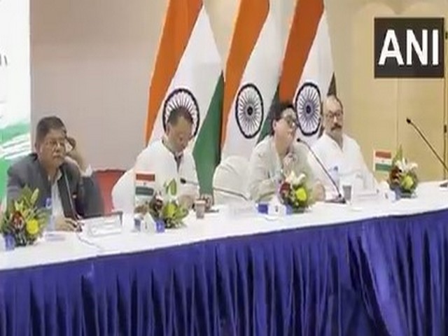 All party delegation led by Baijayant Panda (left) interacting with Indian diaspora in Saudi Arabia. (Photo/ANI) All party delegation led by Baijayant Panda (left) interacting with Indian diaspora in Saudi Arabia. (Photo/ANI)
