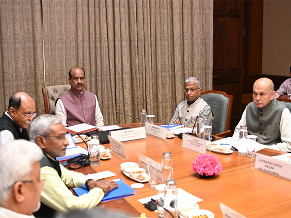LS Speaker Om Birla Chairing a Briefing Meeting on May 28, 2025 (Photo/ANI)
