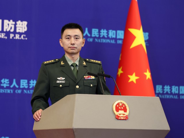  Chinese Defense Ministry spokesperson  Zhang Xiaogang  (Photo/Chinese Ministry of National Defense)