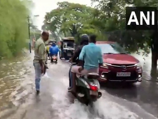 Waterlogged roads in Kannur, Kerala (Photo/ ANI)
