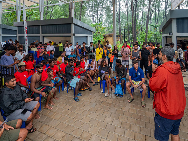 Weather spoiled action on opening day of the competition. (Photo- SFI/Surfing Swami Foundation) Weather spoiled action on opening day of the competition. (Photo- SFI/Surfing Swami Foundation)