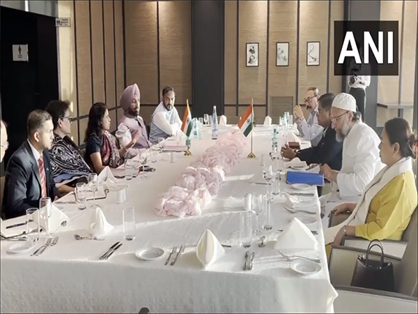 Group 1 of all-party delegation, led by BJP MP Baijayant Panda, met the Indian ambassador to Algeria, Dr Swati Vijay Kulkarni (India)