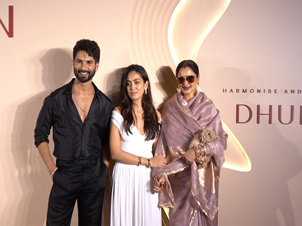 Shahid Kapoor, Mira Rajput, Rekha (Photo/ANI)