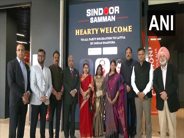 Indian diaspora organise 'Sindoor Samagam' event for all-party delegation in Riga (Photo: ANI)