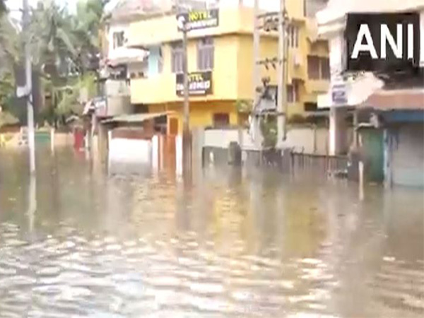 Heavy waterlogging disrupts daily life in Guwahati (Photo/ANI)