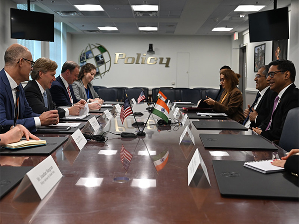 Foreign Secretary Vikram Misri and US Deputy NSA Pavan Kapoor (Image: X@USDPColby)