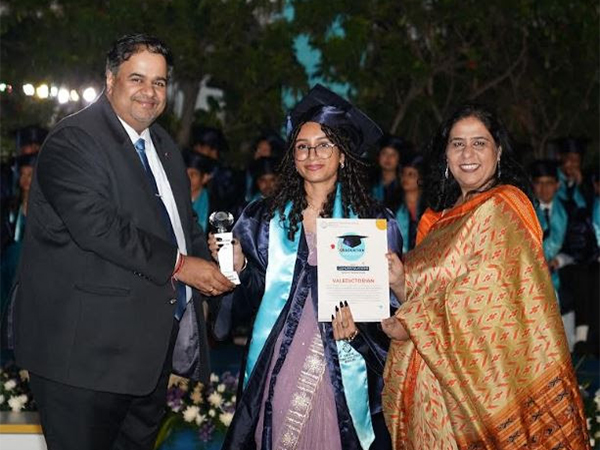 Chief Guest & Principal with Valedictorian