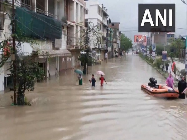 Flood situation in Imphal East (Photo/ANI) Flood situation in Imphal East (Photo/ANI)