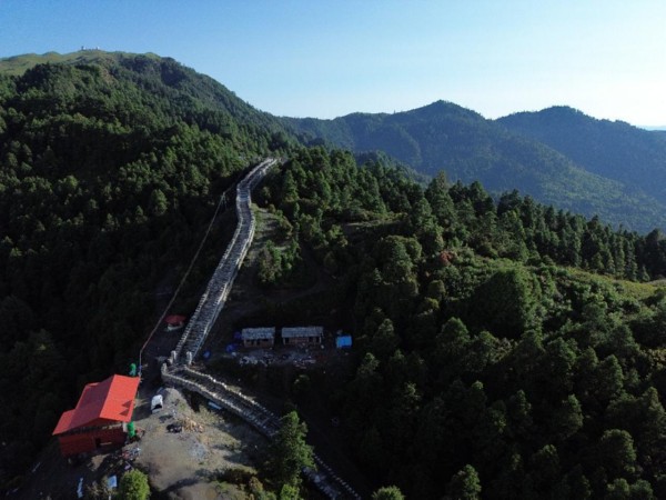 A scaled down replica of the Great Wall of China in Nepal (Photo/ANI)