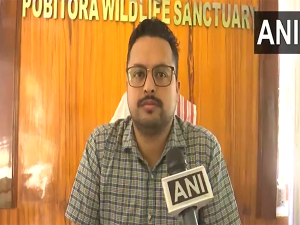 Ranger of Pobitora Wildlife Sanctuary, Pranjal Baruah (Photo/ANI) Ranger of Pobitora Wildlife Sanctuary, Pranjal Baruah (Photo/ANI)