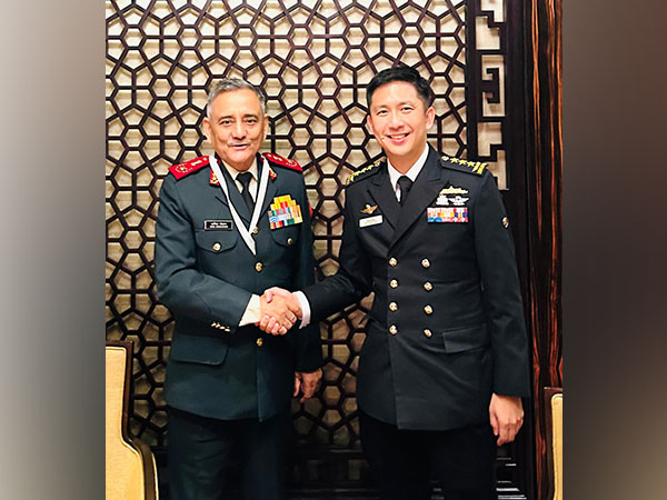 CDS Gen Anil Chauhan holds bilateral talks with Singapore counterpart Aaron Beng (Photo/X @HQ_IDS_India)