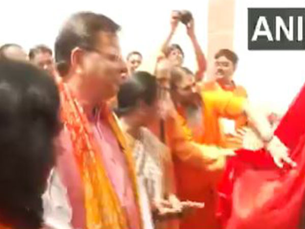 Uttarakhand CM Pushkar Singh Dhami during the inauguration on Sunday. (Photo/ANI)