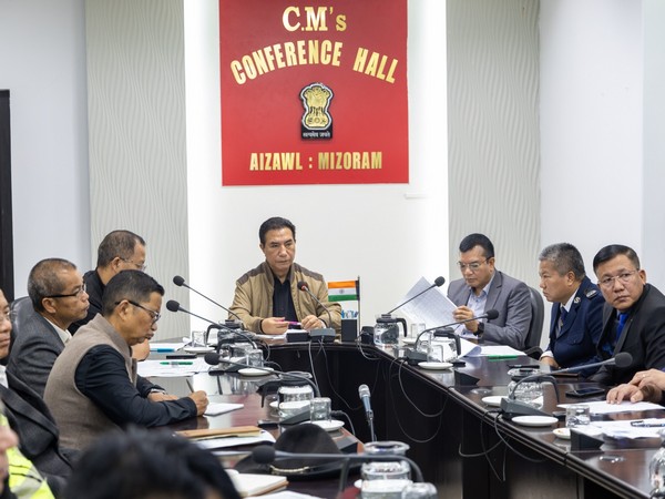 CM Lalduhoma holds review meeting on disaster in Mizoram (Photo/ANI)