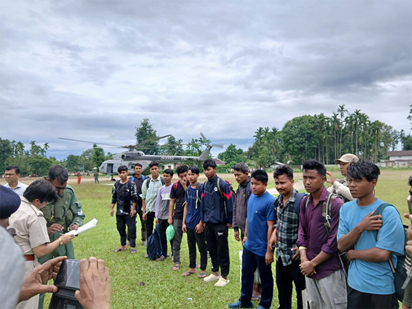 IAF rescues 14 stranded individuals in flood-hit Arunachal (Photo/ANI)