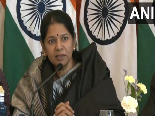 DMK MP Kanimozhi in Madrid, Spain (File Photo/ANI)