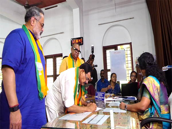 NDA candidate Michael George files nomination (Photo/ANI)