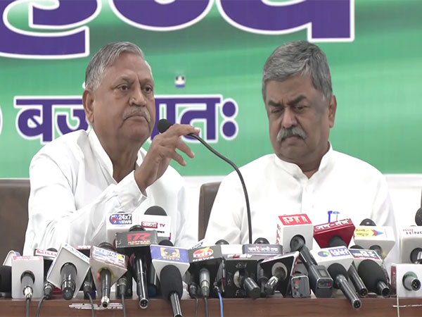 Haryana Congress President Udai Bhan and Haryana state incharge BK Hariprasad (Photo/ANI)