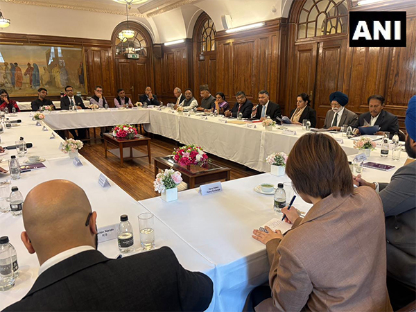 | All-party delegation led by BJP MP Ravi Shankar Prasad interacted with UK think-tanks in London. (Photo/ANI)