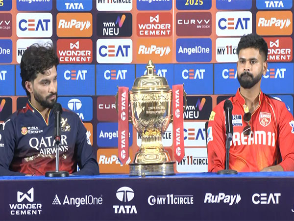 RCB captain Rajat Patidar and PBKS skipper Shreyas Iyer (Photo: ANI)