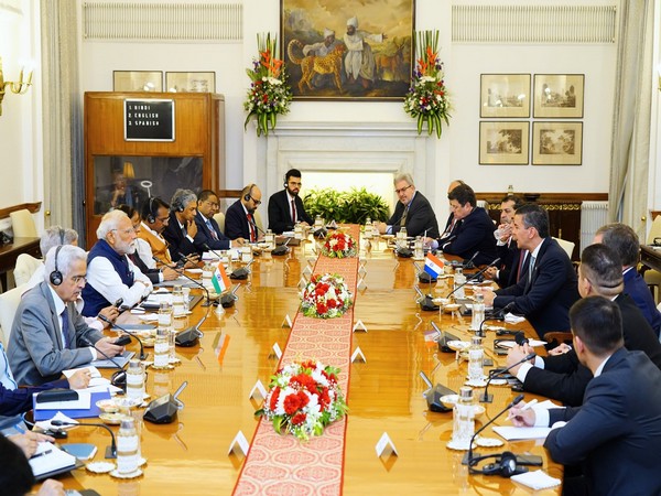 PM Modi held talks with Paraguayan President Santiago Pena at Hyderabad House (Photo/X@DrSJaishankar)