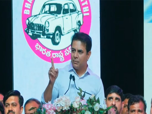 BRS Working President K. Tarakarama Rao (Photo/ANI)