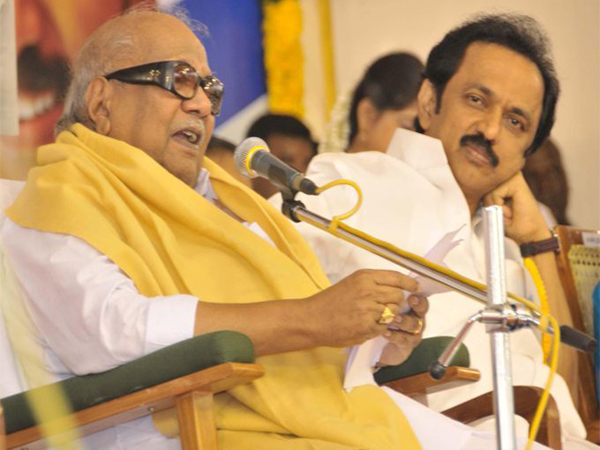 M Karunanidhi and MK Stalin (Photo/X @mkstalin) 