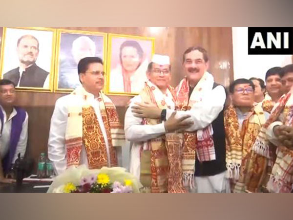 Congress MP Gaurav Gogoi takes charge as APCC President (Photo/ANI)