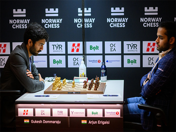 Dommaraju Gukesh and Arjun Erigaisi (Photo: Norway Chess)