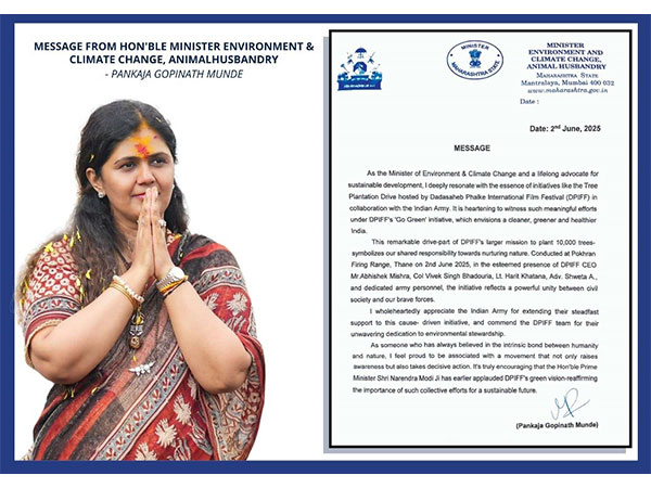 BJP National Secretary & Maharashtra Environment Minister Pankaja Munde Applauds DPIFF’s Green Initiative with Indian Army