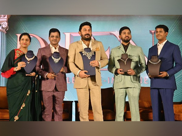 (L-R) S. Saumyha, A.B.S. Sanjjay, Actor Arvind Swamy, A.V.R. Siddhanth, A.V.R. Shree Smaran