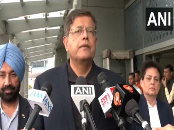 BJP MP Baijayant Panda arrives in Delhi (Photo/ANI)