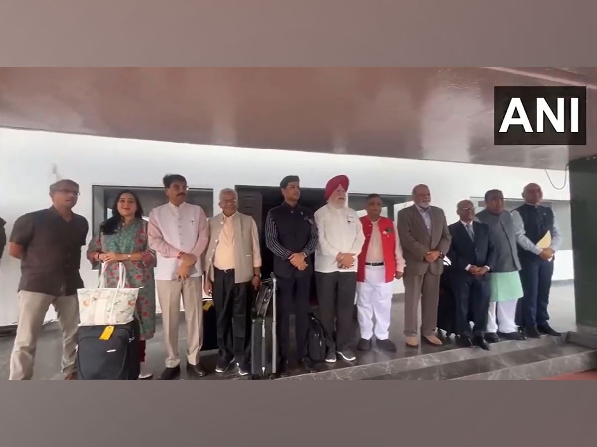 Shrikant Shinde-led delegation departs from Monrovia, Liberia (Photo/ANI) 