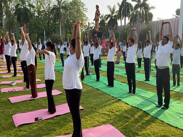 Yoga workshop at Mahatma Jyotiba Phule Rohilkhand University (Photo/ANI)