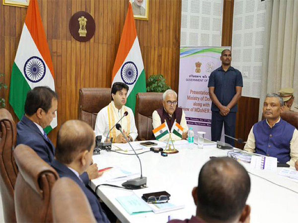 Union Minister Jyotiraditya Scindia assures support to flood-affected north-eastern states (Photo/ANI) 