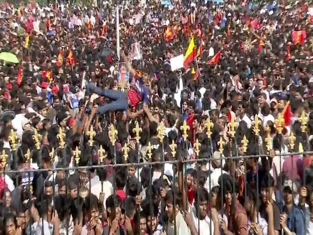 Fans outside M. Chinnaswamy Stadium (Photo/X@JoshiPralhad)