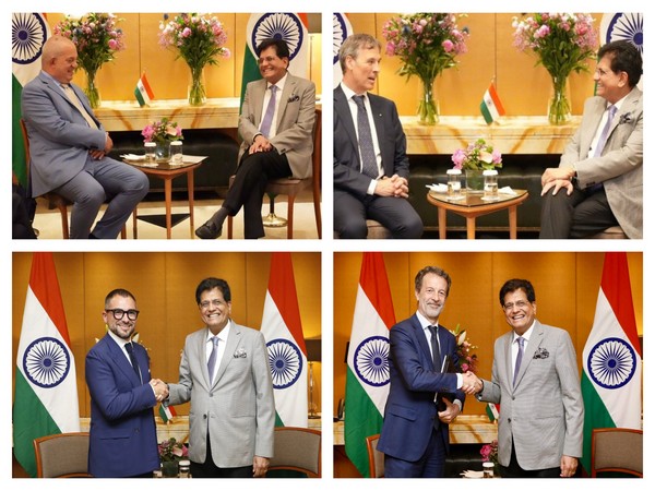 Union Minister Piyush Goyal met top executives from key Italian industrial sectors during his visit to Italy. (Photo/@PiyushGoyal)