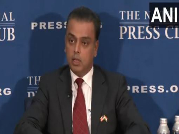 Shiv Sena MP Milind Deora in Washington DC, US (Photo/ANI)