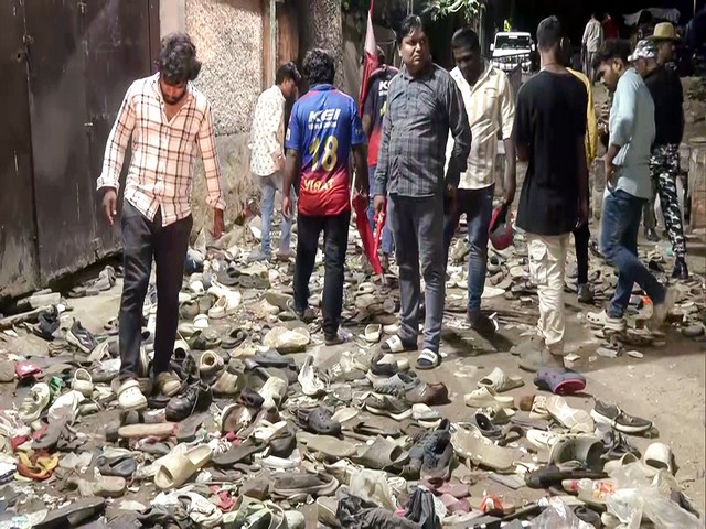 Aftermath of stampede at the Chinnaswamy Stadium (Photo/ANI)
