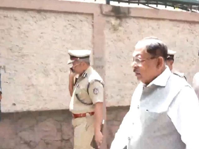 Karnataka Home Minister G Parameshwara at Chinnaswamy Stadium (Photo/ANI)