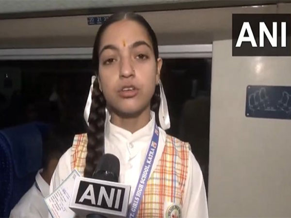 Student on board the Katra-Srinagar Vande Bharat Express narrated thier experience. (Photo/ANI)