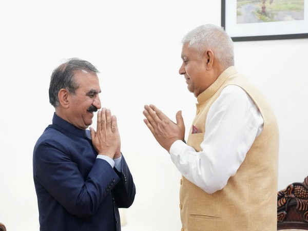 Himachal CM Sukhvinder Singh Sukhu and Vice President Jagdeep Dhankar (Photo/ @VPIndia)