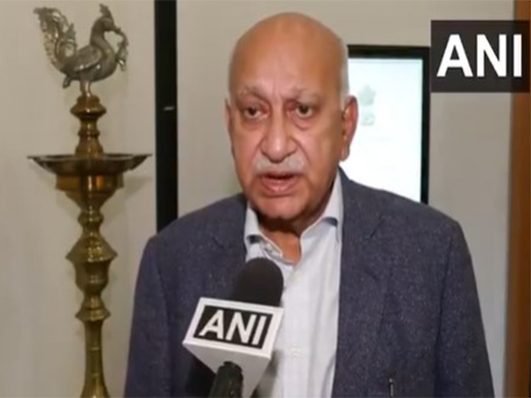 Former Union Minister and all party delegation member MJ Akbar (From/ANI) 