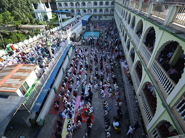 People offer prayers on Eid al Adha in Kathmandu (Image/ANI)