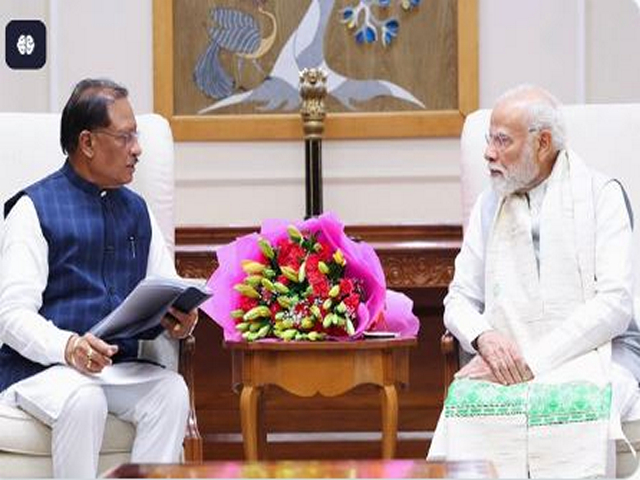Chhattisgarh Chief Minister Vishnu Deo Sai with Prime Minister Narendra Modi (Photo/X:@vishnudsai)