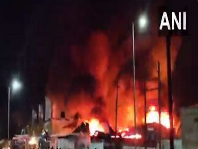  Fire breaks out at plastic factory in PM's Katni (Photo/ANI)