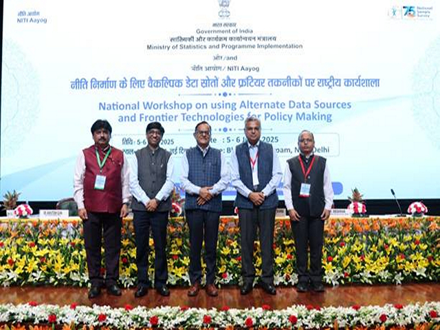 National Workshop on ‘Using Alternate Data Sources and Frontier Technologies for Policy Making’ at Bharat Mandapam (Photo/ Ministry of Statistics & Programme Implementation)